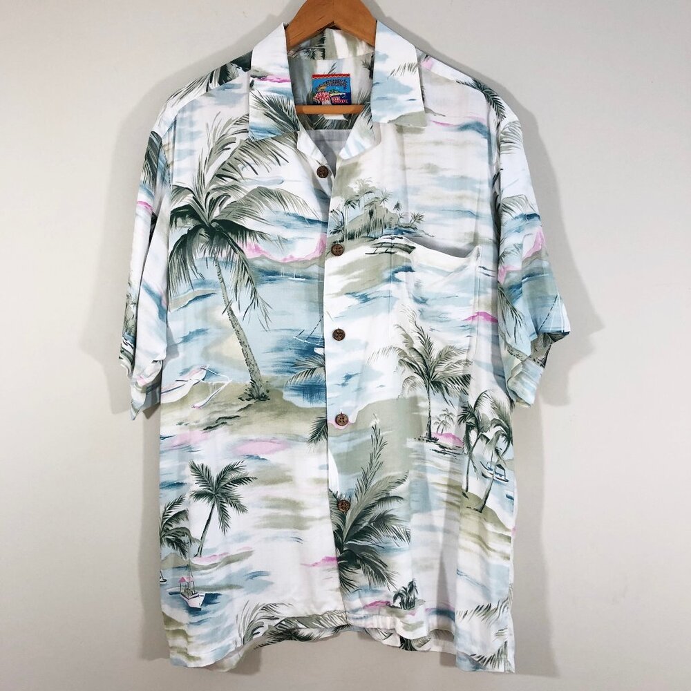 Vintage JOE KEALOHA x REYN SPOONER Aloha Hawaiian Shirt XL